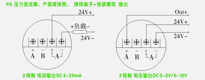 工業(yè)型壓力變送器接線圖 工業(yè)型壓力變送器接線圖