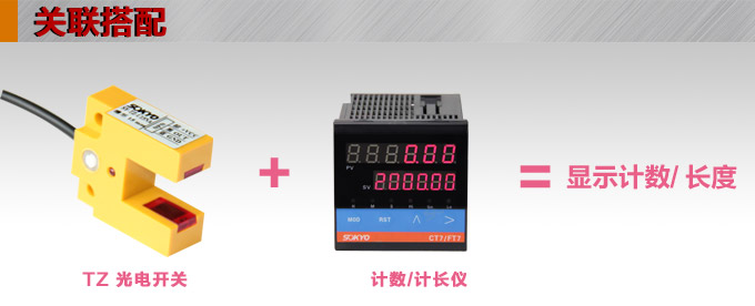光電開關(guān)，TZ-U槽形光電開關(guān)，光電傳感器關(guān)聯(lián)搭配